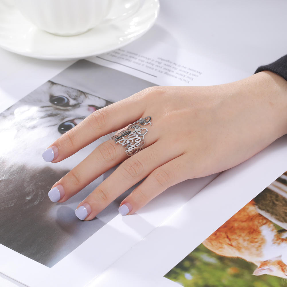 Lemegeton Tùy Chỉnh Tên Nhẫn C - đánh giá và giá Initial Ring Custom