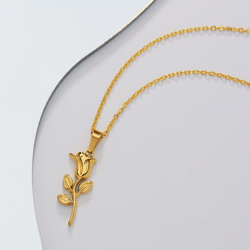 Thời Trang Hoa Hồng Mặt Dây Ch - đánh giá và giá Birth Flower Necklace