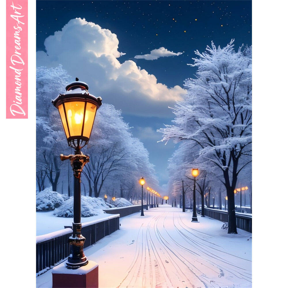 5D DIY Diamond Painting Snow S - đánh giá và giá Photo Mosaic Print