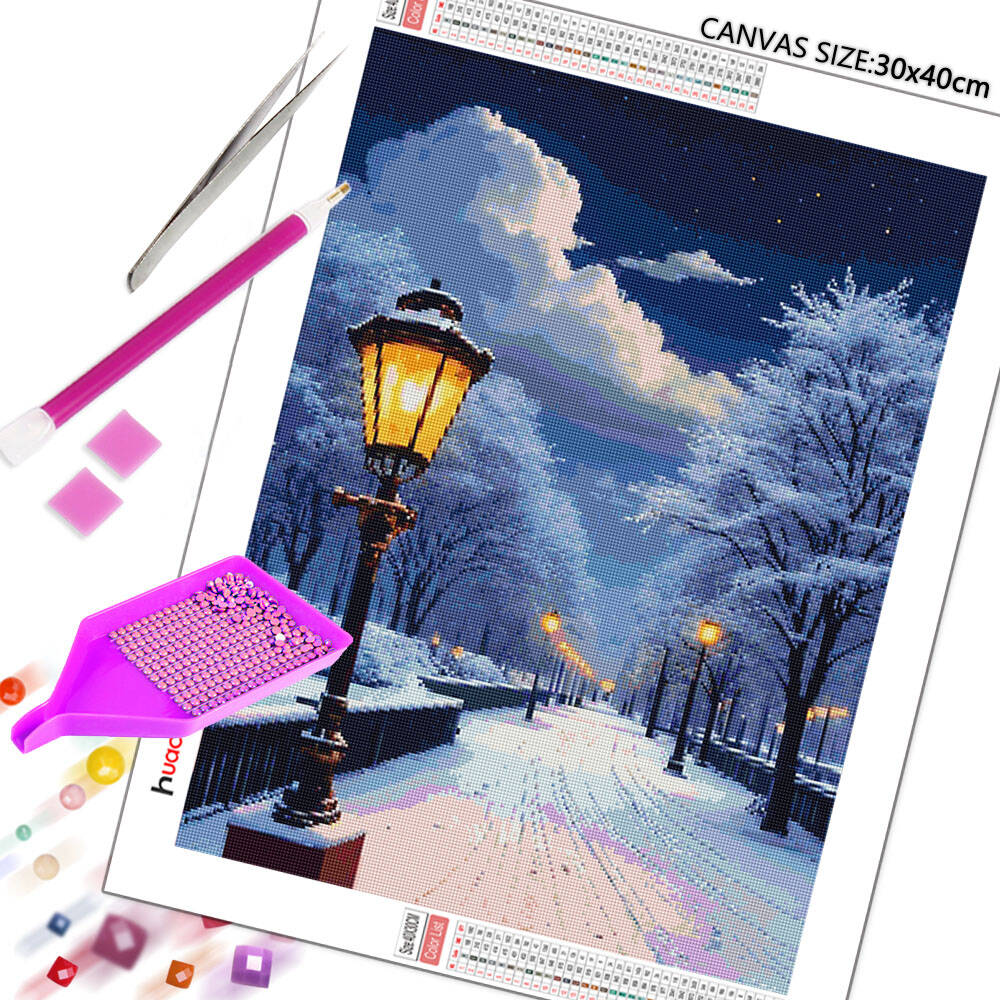 5D DIY Diamond Painting Snow S - đánh giá và giá Photo Mosaic Print